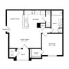 Governor's Green 1 bedroom 1 bath floorplan